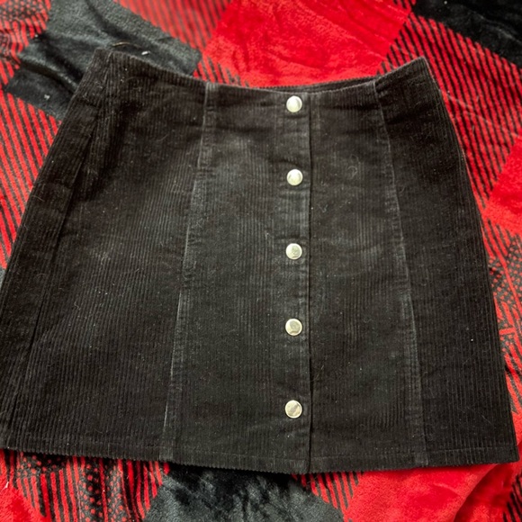 Super Cute Corduroy Button Skirt - Picture 6 of 6